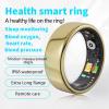 Smart Ring for Women Men Fitness Ring with Charging Dock,Efficient Chip Fitness Tracker, Monitors Heart, Blood Oxygen & Pressure, Sleep, Steps, Waterproof for iPhone and Android (Black, 11#(20.6mm)) view 2