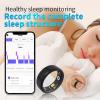 Smart Ring for Women Men Fitness Ring with Charging Dock,Efficient Chip Fitness Tracker, Monitors Heart, Blood Oxygen & Pressure, Sleep, Steps, Waterproof for iPhone and Android (Black, 11#(20.6mm)) view 3