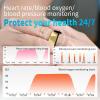 Smart Ring for Women Men Fitness Ring with Charging Dock,Efficient Chip Fitness Tracker, Monitors Heart, Blood Oxygen & Pressure, Sleep, Steps, Waterproof for iPhone and Android (Black, 11#(20.6mm)) view 4