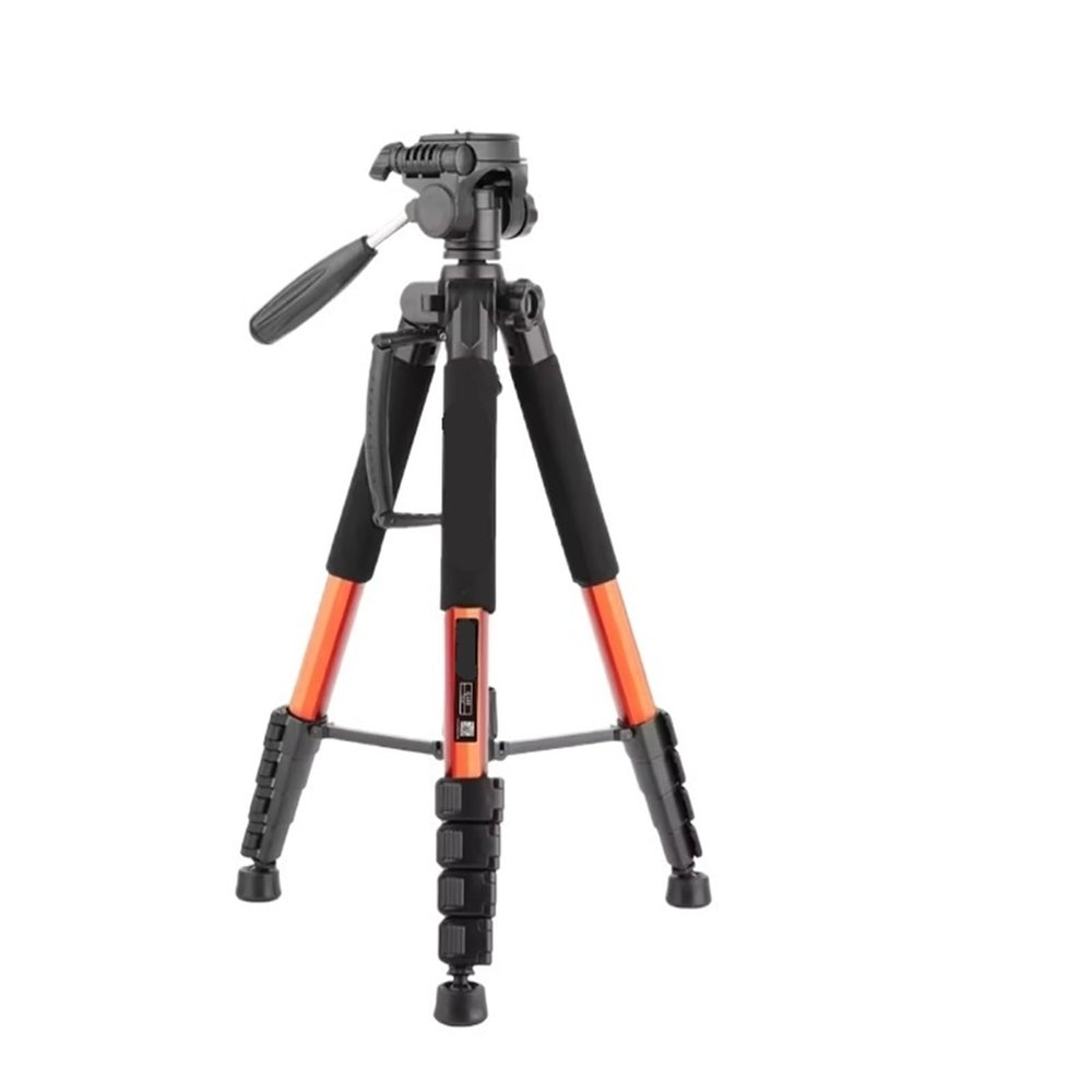 Tripod Stand, 188cm Professional Photography Accessories Video Camera DSLR Tripod for Phone with Holder(Orange)