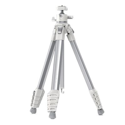 Tripod Stand, Travel Tripod with Quick-Release 10KG Load 360 Rotation Ballhead Photography Camera Smartphone Outdoor(White)