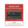 ToVi X2 Series 4K Network Video Streamer AV Over IP Encoder - H.264 H.265 IPTV Livestream with Audio Embed - HDMI Loop Out - Supports Unicast, MultiCast, Audio-Only Stream (X2UH-CAST) view 2