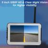 Bewinner Magnetic Solar Wireless Backup Camera, 5in 1080P Display, 9900mAh Rechargeable, 150 Degree Wide Angle, Night Viewing Backup Camera for Truck RV Car view 3