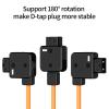 Gugxiom D Tap to 2 Pin OB Power Cable, Nylon Coiled Cable for RED Offhollywood, Switronix and More view 2