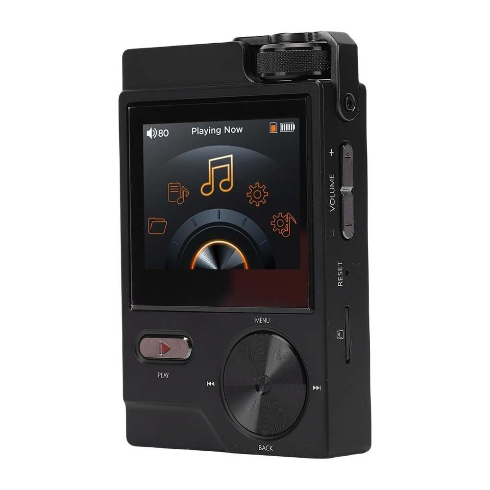 ciciglow HiFi MP3 Player, 2 Inch LCD Screen Lossless DSD FLAC Player, Portable Digital Audio Players with 64GB Small Memory Card, 256GB Expanded Memory