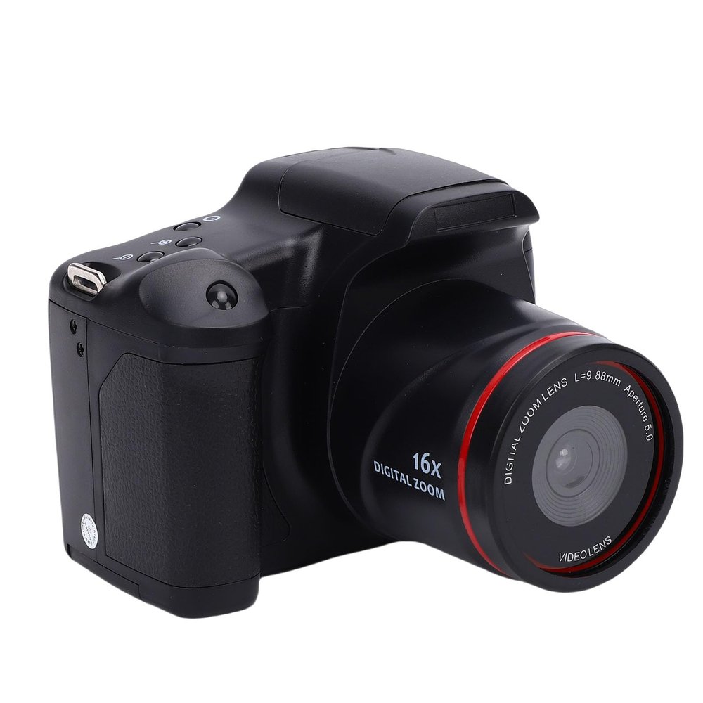 Gugxiom DSLR Camera, 2.4 Inch 16MP 1080P HD Digital Camera with 16x Zoom Auto Focus and Beauty Mode, for Traveling Vlogging Photography