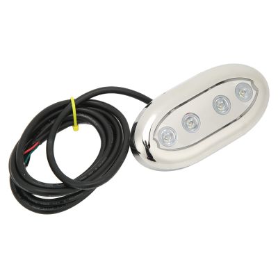 Marine LED Underwater Light, Ambience Decoration Vibration Boat Mount Underwater Light Sturdy Construction for Yacht for Marine Environment for Boat (#14)