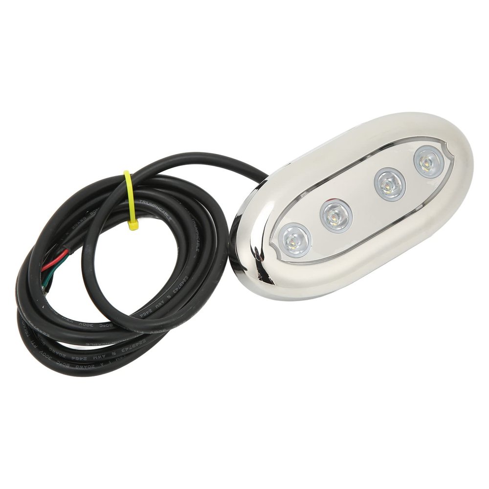 Marine LED Underwater Light, Ambience Decoration Vibration Boat Mount Underwater Light Sturdy Construction for Yacht for Marine Environment for Boat (#14)