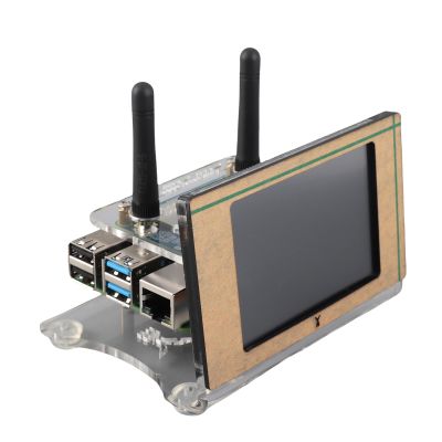 FTVOGUE MMDVM Digital Voice Modem Hotspot Board with 3.5 Inch Color Screen and 16GB Memory Card for Pi 4B Duplex Single Board