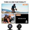 Vikye 1080P WiFi Body Action Camera, 180 Rotatable Lens Video Recorder with 1.5 Inch Screen and Night Vision, for Cycling Law Enforcement Outdoor view 2