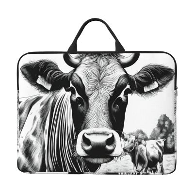 Cow Collection Print 14in Laptop Case Sleeve Shockproof Portable Notebook Computer Cover Protector Bag