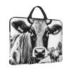 Cow Collection Print 14in Laptop Case Sleeve Shockproof Portable Notebook Computer Cover Protector Bag view 2