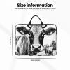 Cow Collection Print 14in Laptop Case Sleeve Shockproof Portable Notebook Computer Cover Protector Bag view 4