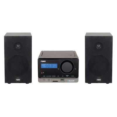 Naxa Electronics MP3 Microsystem with Bluetooth, Black (Renewed)