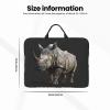 Animal Rhino Print 14in Laptop Case Sleeve Shockproof Portable Notebook Computer Cover Protector Bag view 4