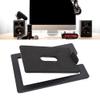Luocute Desktop Speaker Stand, 16 Degree Tilted Speaker Riser with Foam Pads for PC Speakers, Sturdy Metal Material, 7.7lbs Capacity, Reduces Resonance (Black) view 4
