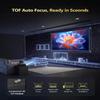 2200 ANSI Smart Projector 4K HDR, LED Daylight Projectors with Licensed Apps, Wifi6 Bluetooth DB Audio TOF Auto Focus HDMI ARC Home Theater for Indoor Room & Outdoor Gaming view 4