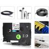 5pcs Heat Shrink Tubes Label Tape 12mm Black On Yellow HSe-631 Compatible with E1000pro Label Maker view 2