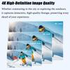 4K Waterproof POV Capture Pro, 128GB POV Pro, 2026 New Thumb Action Camera, Ultra Wide Angle Mini Body Camera, Wearable Video Recording for Vlogging, Cycling, Diving (White 4K+128GBMemory Card) view 3
