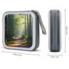 FekiLoot Green Under The Sunshine CD Case 40 Discs Heavy Duty Bag Binder Storage Booklet Album Portable DVD CD Case Holder for Car Sturdy Hard Plastic Disc Cases for Home Office Travel view 2