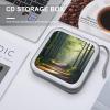 FekiLoot Green Under The Sunshine CD Case 40 Discs Heavy Duty Bag Binder Storage Booklet Album Portable DVD CD Case Holder for Car Sturdy Hard Plastic Disc Cases for Home Office Travel view 4