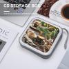 FekiLoot Coffee Bread CD Case 40 Discs Heavy Duty Bag Binder Storage Booklet Album Portable DVD CD Case Holder for Car Sturdy Hard Plastic Disc Cases for Home Office Travel view 4