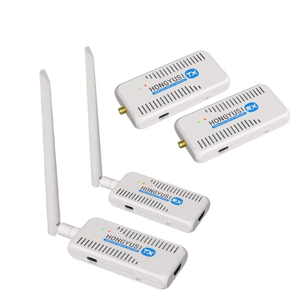 4K/1080P ScreenCast Wireless Adapter Screen Cast from Mobile Phone, Tablet, Laptop Support EWD612 Series HDMI Wireless Transmitter (1080 1VN Receiver)