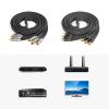 Yinziha 3RCA Male to 3 Male 3RCA Sound Stereos Subwoofer Cable Auxiliarys Cord for Home Theater, HDTV, Amplifiers Systems view 2