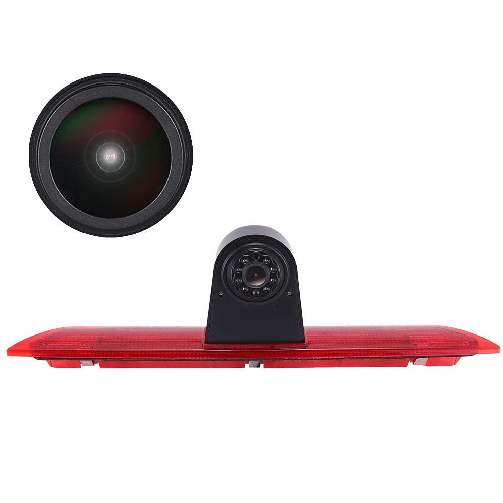 18 mm Super Pro AHD Car Third Roof Top Mount Brake Light Camera Waterproof Night Vision Brake Light Reversing Camera, Replacement for Ford Transit Tourneo Custom Jumbo Box V363 F150 F250 F350 V636 MK8