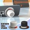 Magic Hat Bluetooth Speaker with Magnetic Stand, Portable Wireless Speaker & Phone Holder, 360 Stereo Sound for Home Outdoor Use (Black) view 2