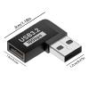 90 Degree USB Adapter  USB3.0 Aluminum Male Female, 10Gbps Data Connector | Perfect for Laptop Expansion, Desktop Organization, Television Interfaces, Systems, Angle Restricted Cable Placement view 4