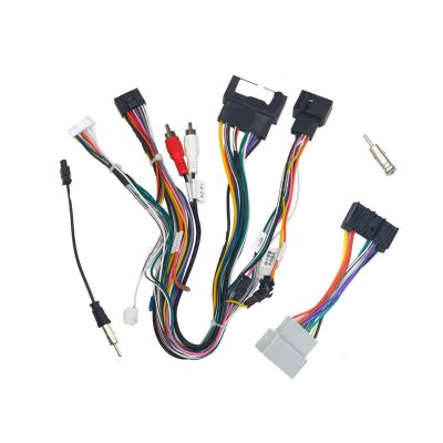16-Pin Power Wiring Harness & Interface Kit for 2009-2014 Ford Fiesta Android Radio Car Stereo Installation Adapter with CAN Bus Protocol Box(Specialpowercord)