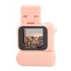 Pssopp Small DV Camera, 1080P HD Video Recorder with Flip Up Flashlight and 1.44 Inch Display Screen, Compatible with Android 8.0 and Above for Travel, Sports, Vlogging (Pink) view 2