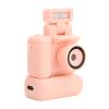 Pssopp Small DV Camera, 1080P HD Video Recorder with Flip Up Flashlight and 1.44 Inch Display Screen, Compatible with Android 8.0 and Above for Travel, Sports, Vlogging (Pink) view 4