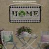 Retro Outdoor TV Cover for Outside Flat Screen,Home Text Wood Board 600D Thick Waterproof Weatherproof Outdoor TV Screen Protector with Zipper for 30 to 32 Inch Flat Screens Rustic Leaf Flower Plaid view 4