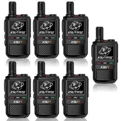 Rapid Lifetime Free Global Walkie Talkies Unlimited Range Nationwide PTT 4G LTE PoC Long Range Two Way Radios 5000 Miles Long Distance with Flashlight for Family,Outdoor,Logistics (7 Pack with SIM)