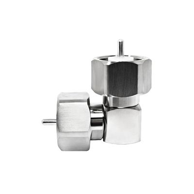 High Voltage LC Male Right Angle Connector - Coaxial Cable Adapter for 50 Ohm Applications, DC-6GHz Frequency Range
