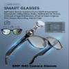 AI Smart Glasses with Camera and Audio, 4K HD Video Recording Glasses, 8MP Camera Glasses for Men Women, AI Voice, Real-Time Translation, Photochromic Lenses, IP65 Waterproof for Travel & Meetings view 3