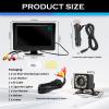 12 LED Backup Camera with Monitor 4.63.5 Inch,HD 150 Wide Angle Car Backup Camera Kit with Night Vision Function,Universal Waterproof Rear View Cameras for Cars,SUVs view 2