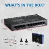 7-Band Car Audio Equalizer, Adjustable 7 Bands EQ Car Amplifier Graphic Equalizer with CD/AUX Input Select Switch, Front/Rear + Sub Output, for Boat RV RTV Motorcycle Car Stereo Tone Control. (EQ7) view 2