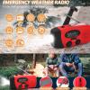 Asixxsix NOAA Weather Radio, 2000mAh Power Bank Phone Charger Emergency Radio AM FM WB with LED Flashlight, Solar Hand Crank Radios, Survival Gear for Outdoor Camping view 4