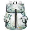 Adornori Eucalyptus Leaf Laptop Backpack 15 Inch Travel Computer Drawstring Bag for Work Business Waterproof Lightweight Casual Daypack for Women Men,Sage Green Plants view 1