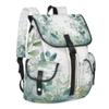 Adornori Eucalyptus Leaf Laptop Backpack 15 Inch Travel Computer Drawstring Bag for Work Business Waterproof Lightweight Casual Daypack for Women Men,Sage Green Plants view 2
