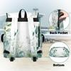 Adornori Eucalyptus Leaf Laptop Backpack 15 Inch Travel Computer Drawstring Bag for Work Business Waterproof Lightweight Casual Daypack for Women Men,Sage Green Plants view 3