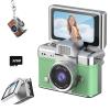 2026 New Mini Digital Camera with 1.47 in LCD Screen 1080P, Mini Keychain Retro Camera with 32GB Card, Keychain Camera with flip Screen, Ideal for Travel, Study, Concerts (Green,with Memory Card) view 1
