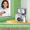 2026 New Mini Digital Camera with 1.47 in LCD Screen, Mini Retro Keychain Camera with 1080P HD Flip Screen, Built-in Flash, 32 or 64GB Card, Strap and Keychain for Travel & Daily Use (Brown,Cardless) view 3