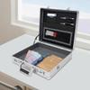 Aluminum Laptop Briefcase with Combination Lock | Hard Security Case 15"x13"x4" | Portable Locking Briefcase with Shoulder Strap for Travel & Business view 2