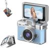 2026 New Mini Digital Camera with 1.47 in LCD Screen 1080P, Mini Keychain Retro Camera with 32GB Card, Keychain Camera with flip Screen, Ideal for Travel, Study, Concerts (Blue,No Memory Card) view 1