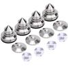 4pcs Adjustable Stainless Steel Speaker Turntable Isolation Feet Spike Pads view 1