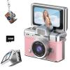 2026 New Mini Digital Camera with 1.47 in LCD Screen 1080P, Mini Keychain Retro Camera with 32GB Card, Keychain Camera with flip Screen, Ideal for Travel, Study, Concerts (Pink,with Memory Card) view 1